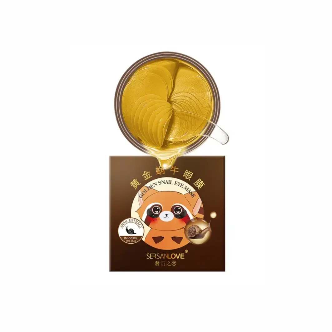 Гідрогелеві патчі для очей екстрактом равлика Sersanlove Golden Snail Eye Mask - Зображення 2