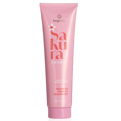 Маска для волосся з екстрактом сакури SAKURA HAIR MASK BOGENIA BG434 №003